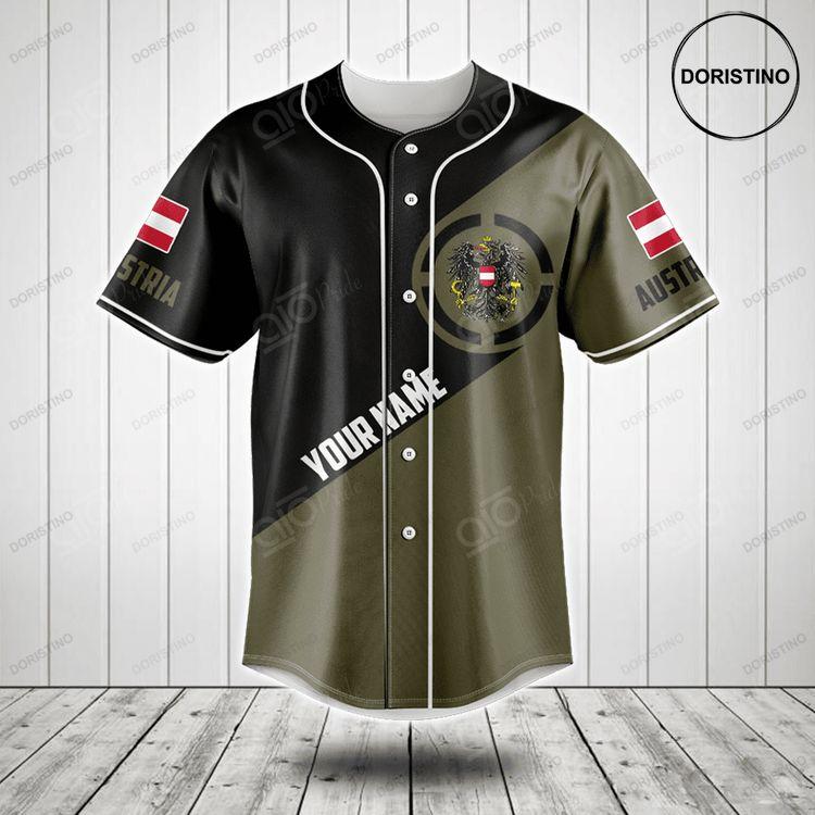 Customize Austria Coat Of Arms Round Doristino Limited Edition Baseball Jersey