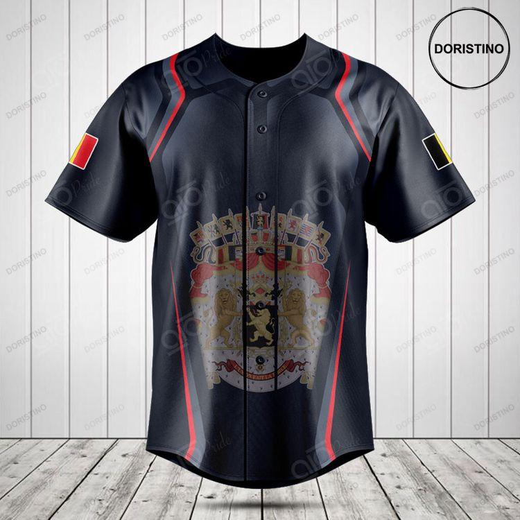 Customize Belgium Coat Of Arms Print Special Doristino Limited Edition Baseball Jersey