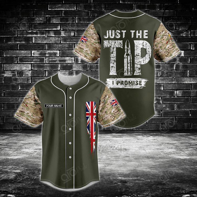 Customize British Army Just The Tip I Promise Doristino Limited Edition Baseball Jersey