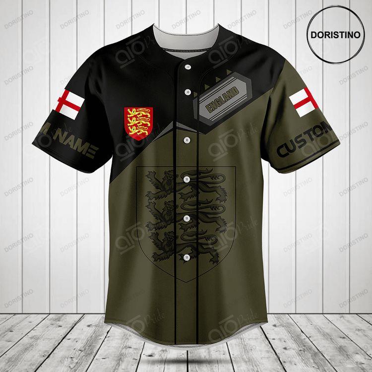 Customize Coat Of Arms England Doristino Limited Edition Baseball Jersey