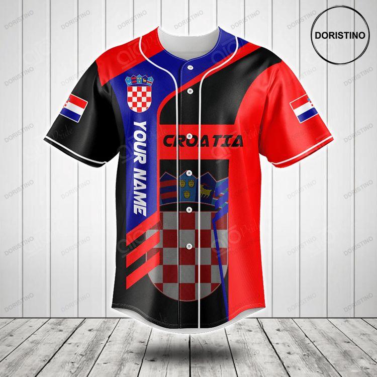 Customize Croatia Coat Of Arms Sport Doristino All Over Print Baseball Jersey