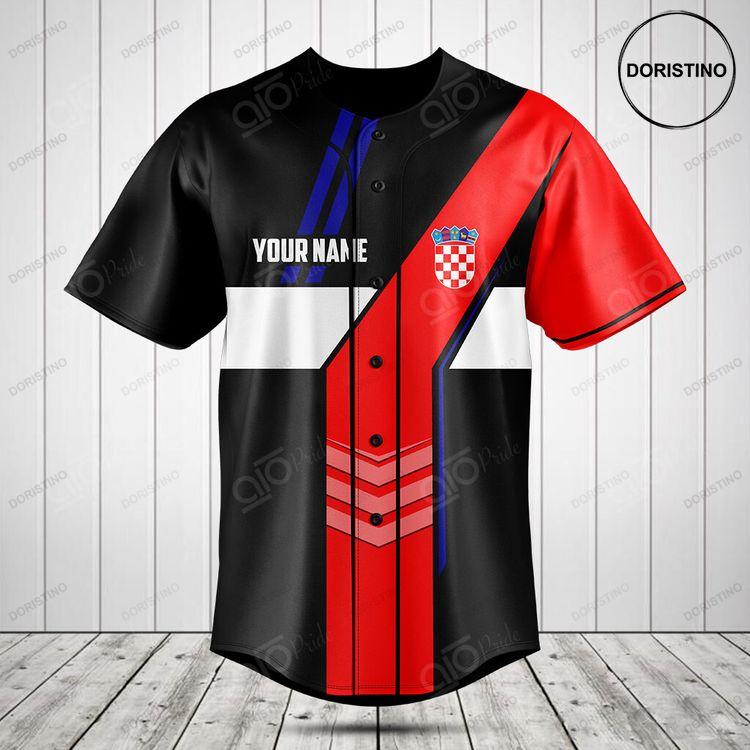 Customize Croatia Flag Speed Doristino Limited Edition Baseball Jersey