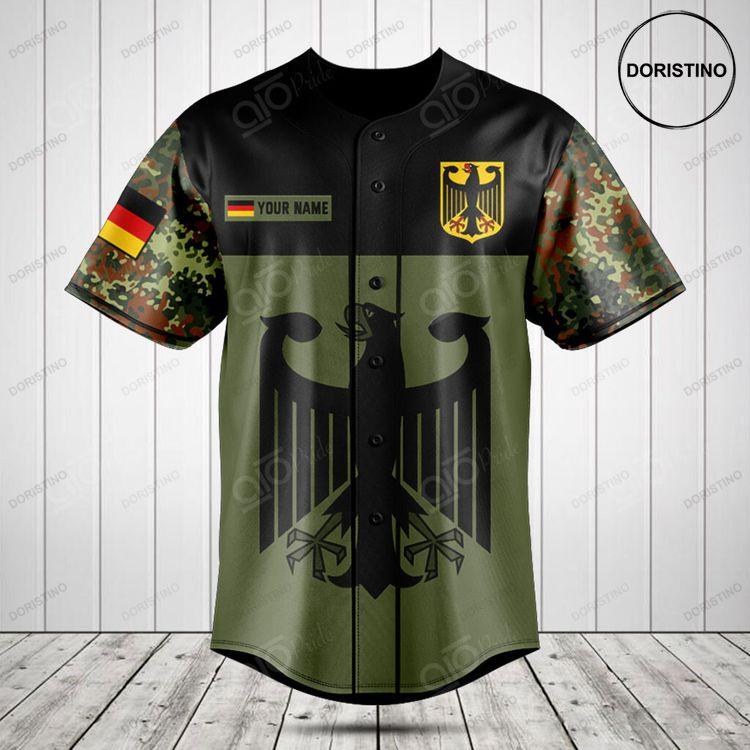 Customize Deutschland Black Eagle Camo Doristino Limited Edition Baseball Jersey