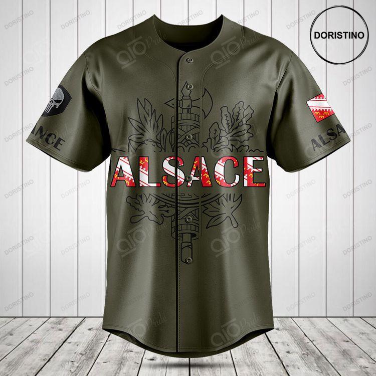 Customize France - Alsace Flag Doristino Limited Edition Baseball Jersey