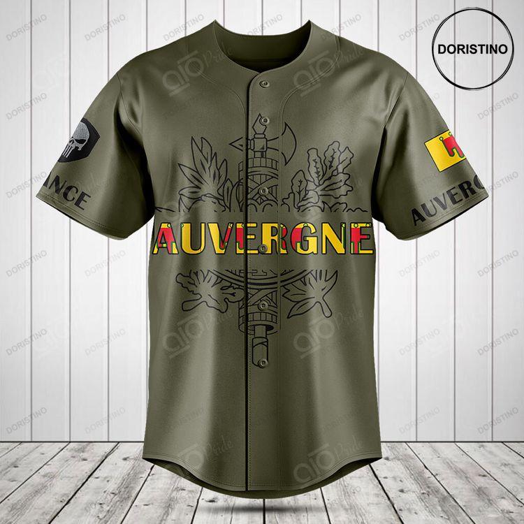 Customize France Auvergne Doristino Limited Edition Baseball Jersey