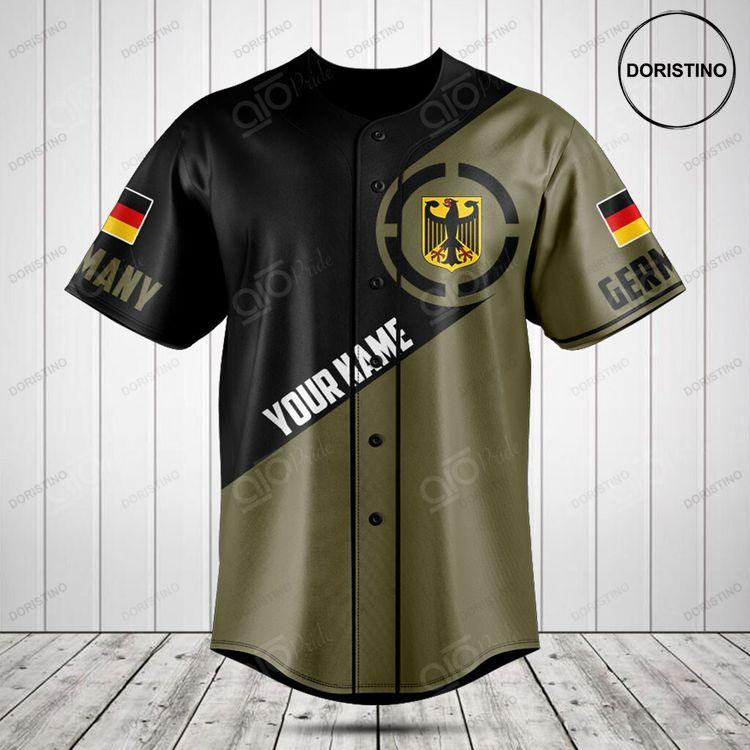 Customize Germany Coat Of Arms Round Doristino All Over Print Baseball Jersey