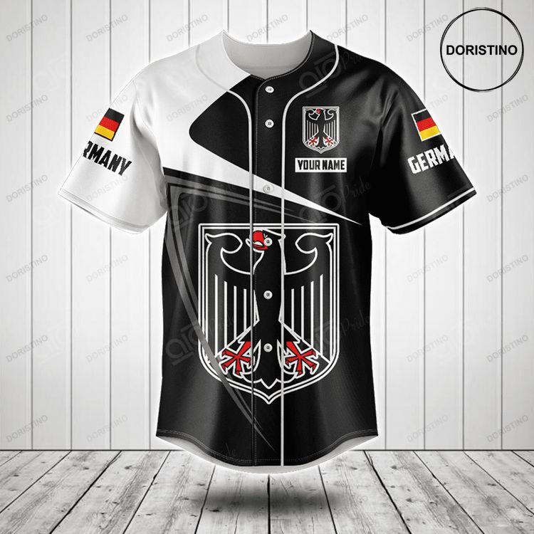 Customize Germany Symbol Black And White Doristino Limited Edition Baseball Jersey