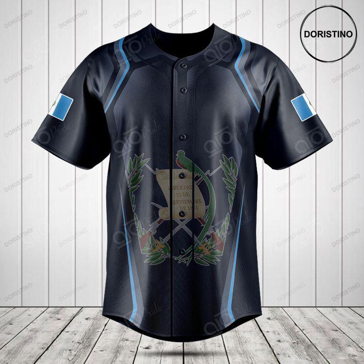 Customize Guatemala Coat Of Arms Print Special Doristino Awesome Baseball Jersey