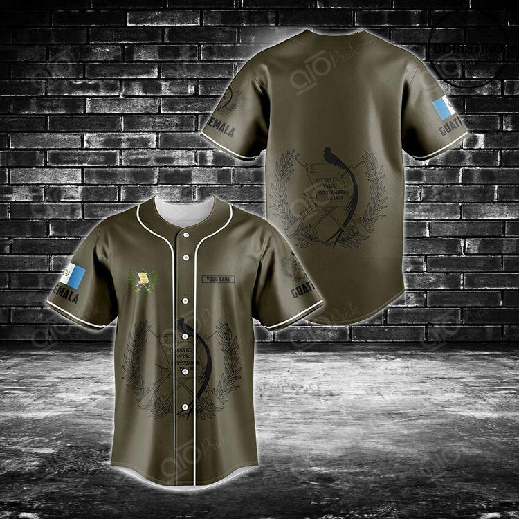 Customize Guatemala Coat Of Arms Doristino All Over Print Baseball Jersey