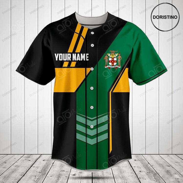 Customize Jamaica Flag Speed Doristino All Over Print Baseball Jersey