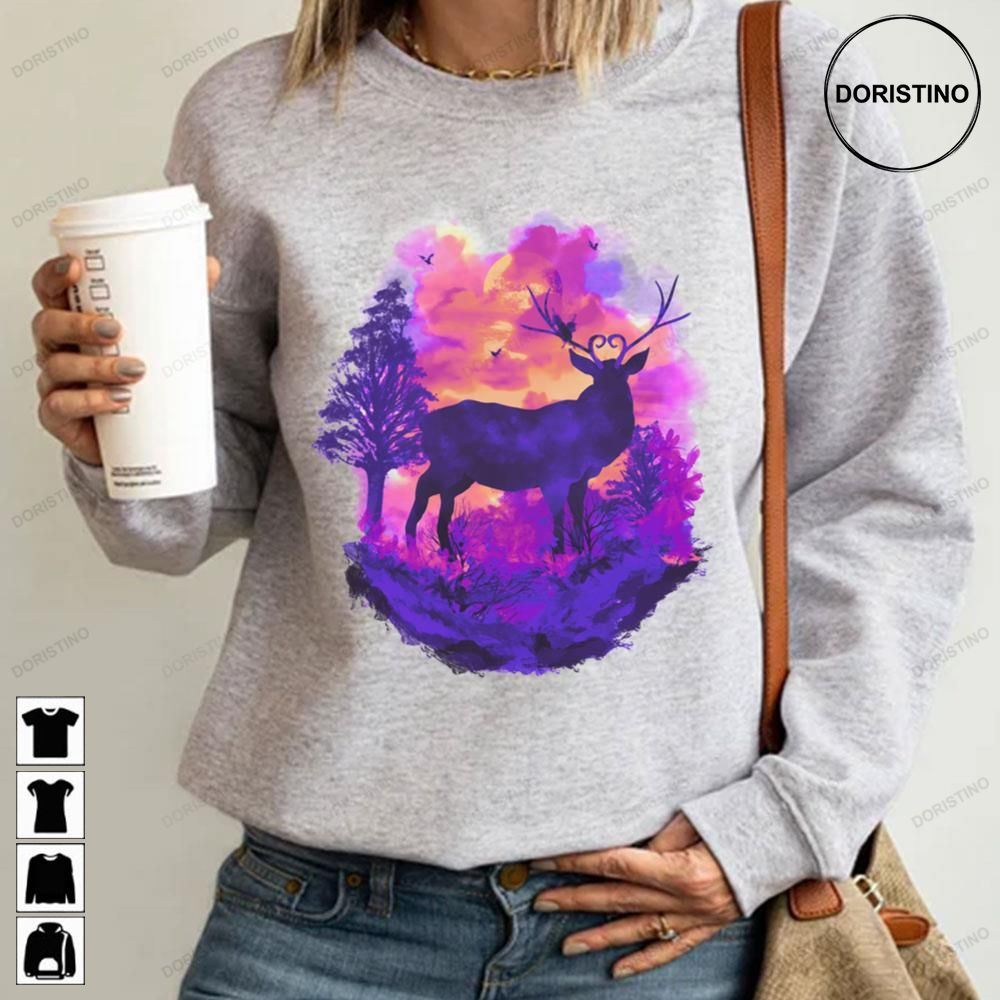 The King Of Deer Stag Vintage Art Retro Awesome Shirts