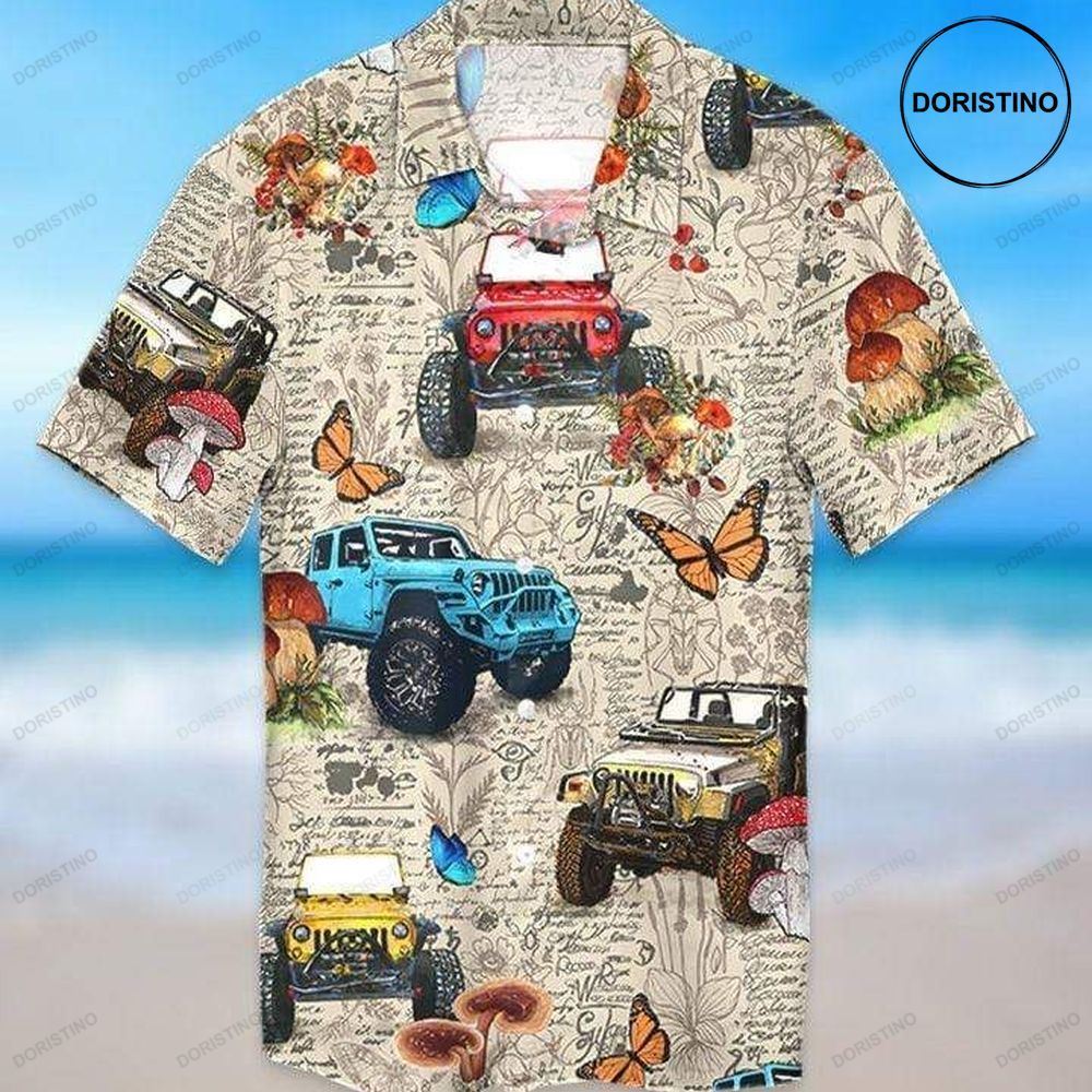 Amazing Insect With Jeep Awesome Hawaiian Shirt