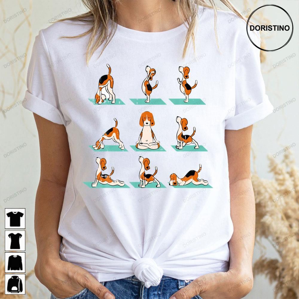Cute Dog Yoga Pose Lover Namaste Awesome Shirts