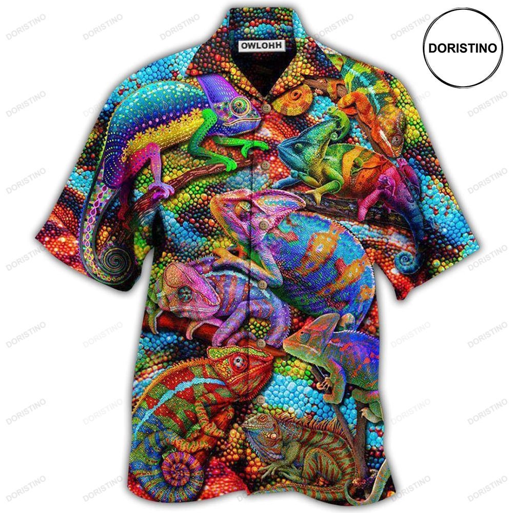 Chameleon Animals My Chameleon Really Looks Up To Me And I Love Limited Edition Hawaiian Shirt