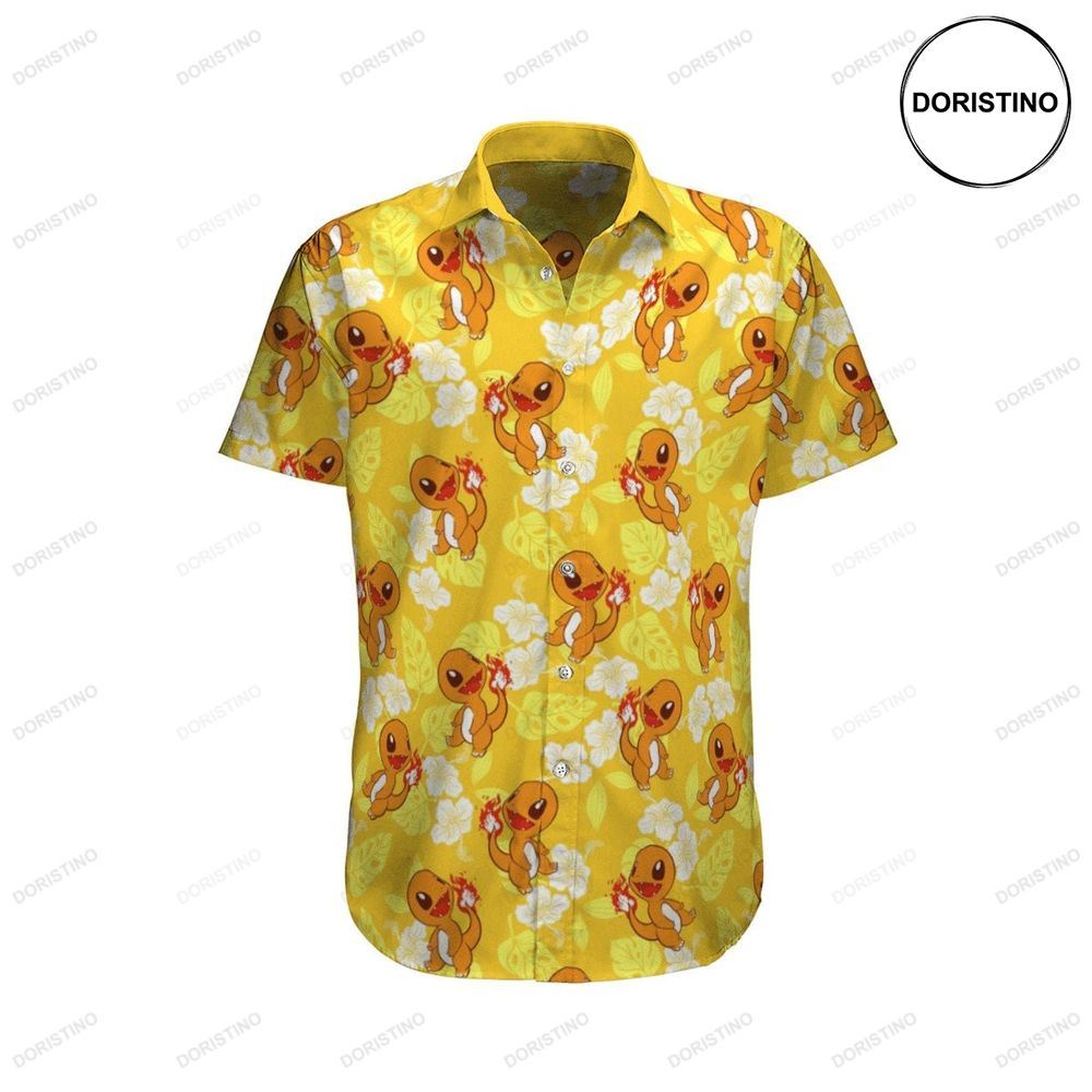 Charmander Pokemon For Women Men Custom Awesome Hawaiian Shirt