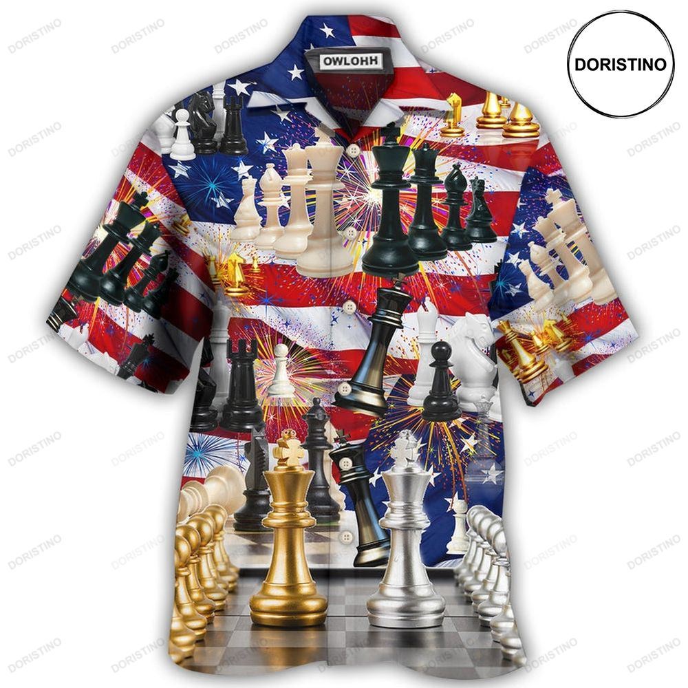 Chess And Firework Independence Day Limited Edition Hawaiian Shirt