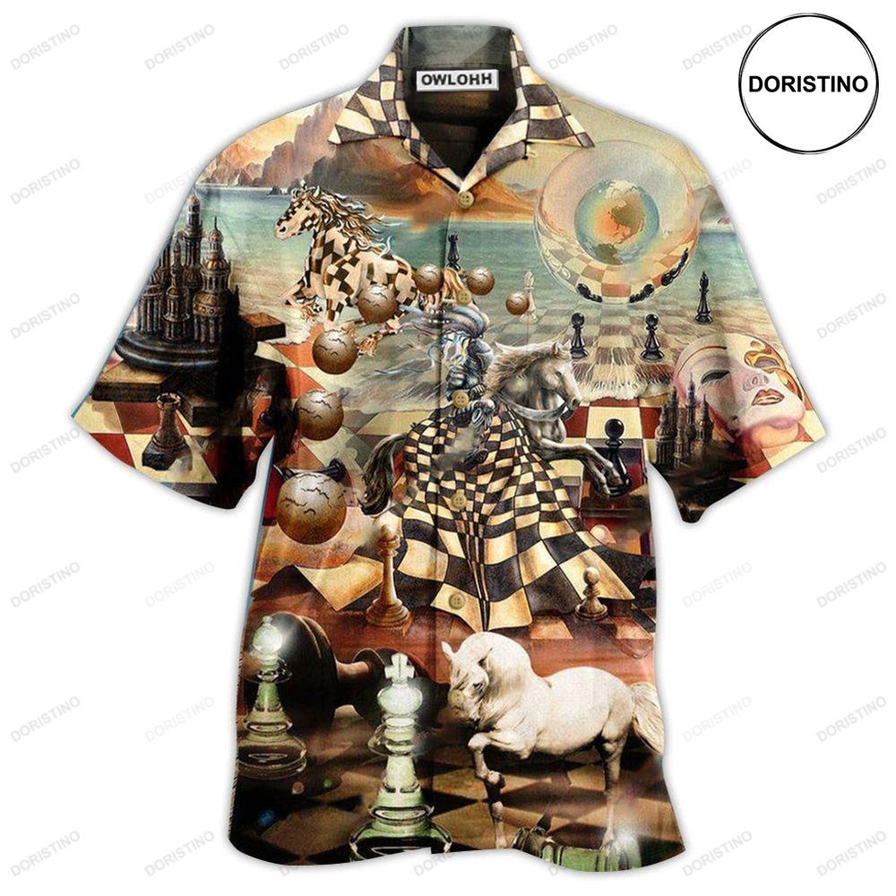 Chess Power Of The Knights In Chess Vintage Awesome Hawaiian Shirt