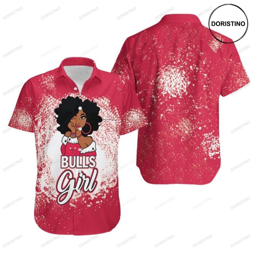 Chicago Bulls Girl African Girl Nba Team Allover Design Gift For Chicago Bulls Fans Awesome Hawaiian Shirt