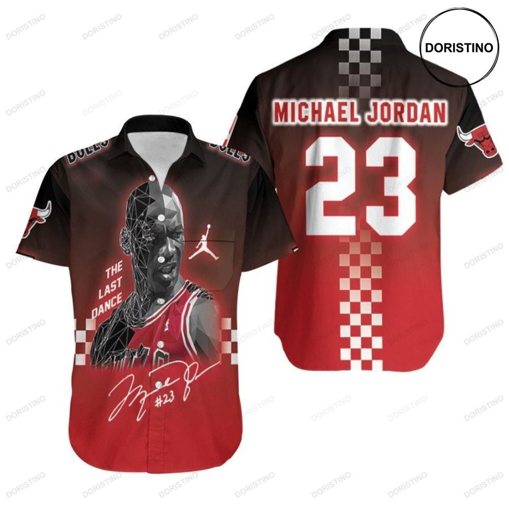 Chicago Bulls Michael Jordan 3 Signature Nba The Last Dance Legendary Captain 3d Gift For Bulls Fans Hawaiian Shirt