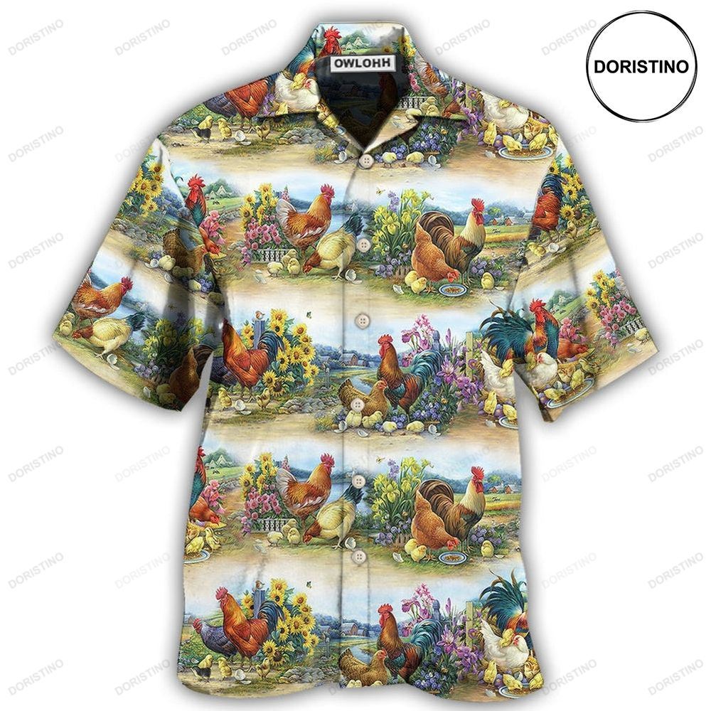 Chicken Family Countryside Limited Edition Hawaiian Shirt