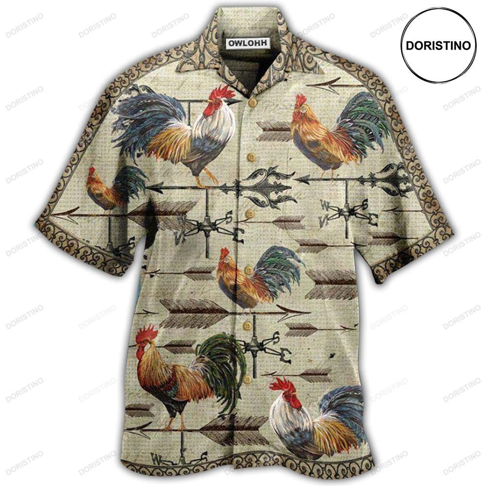 Chicken Find A Way Or Make One Weathervane Rooster Awesome Hawaiian Shirt