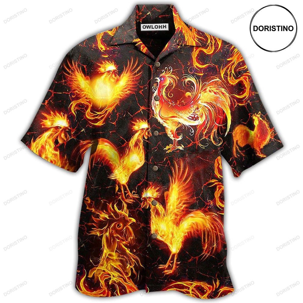 Chicken Fire Love It Limited Edition Hawaiian Shirt