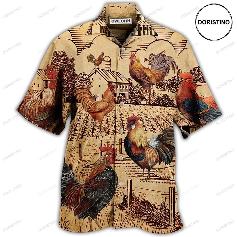 Chicken Love Vintage Awesome Hawaiian Shirt