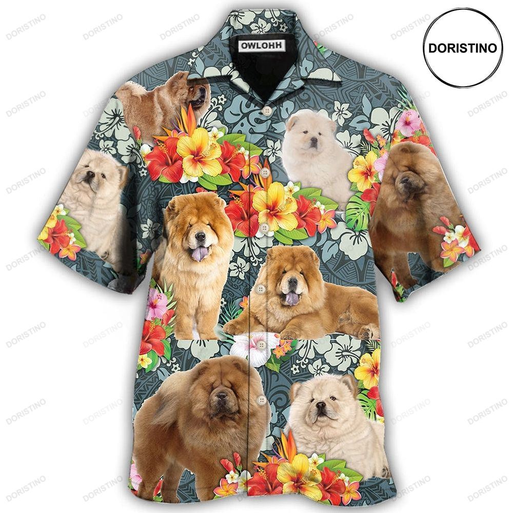 Chow Chow Dog Lovely Tropical Hawaiian Shirt