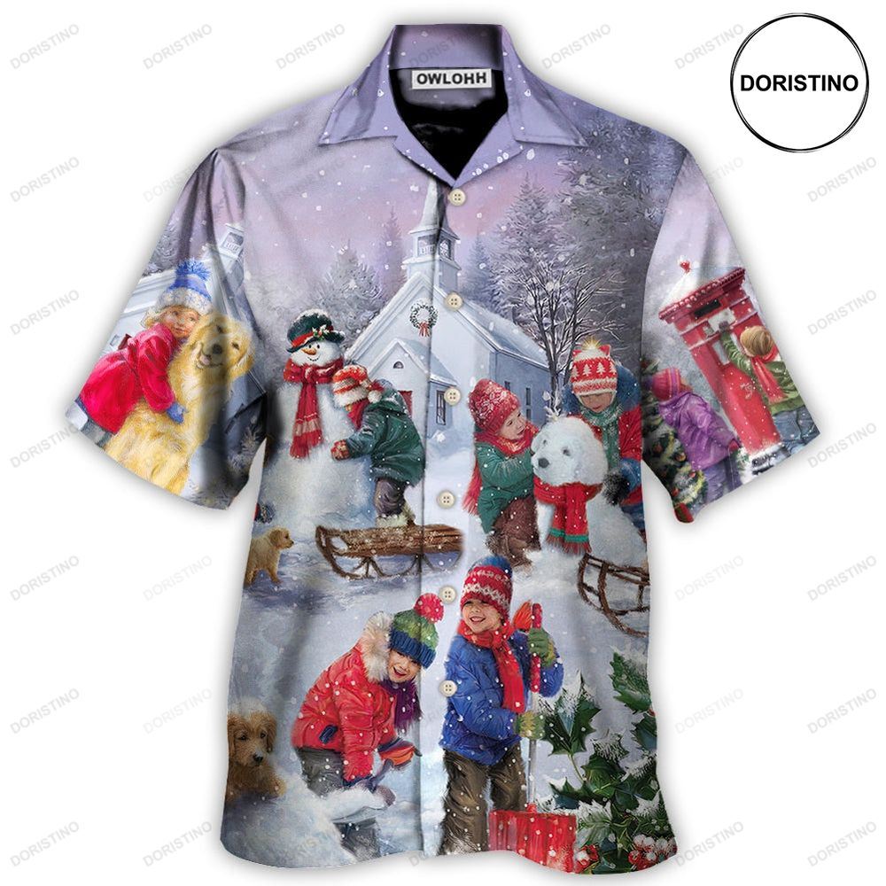 Christmas Children Love Christmas Chilling With Homie Art Limited Edition Hawaiian Shirt