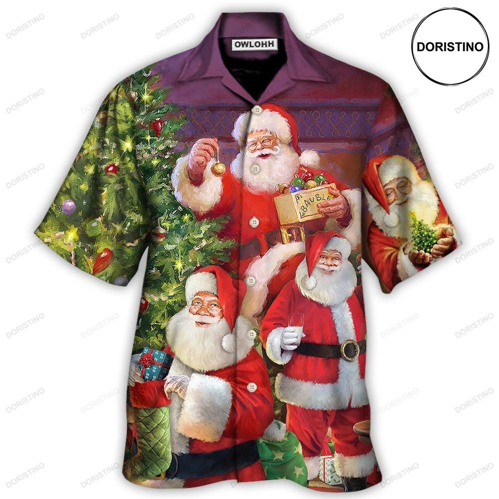 Christmas Funny Santa Claus Gift For Xmas So Happy Limited Edition Hawaiian Shirt