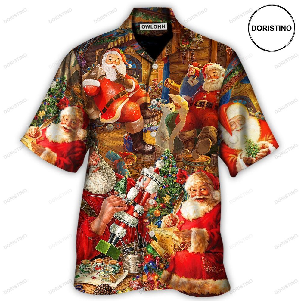 Christmas Funny Santa Claus Gift Xmas Is Coming Art Limited Edition Hawaiian Shirt