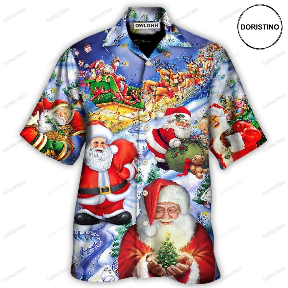 Christmas Funny Santa Claus Happy Xmas Is Coming Art So Cool Limited Edition Hawaiian Shirt