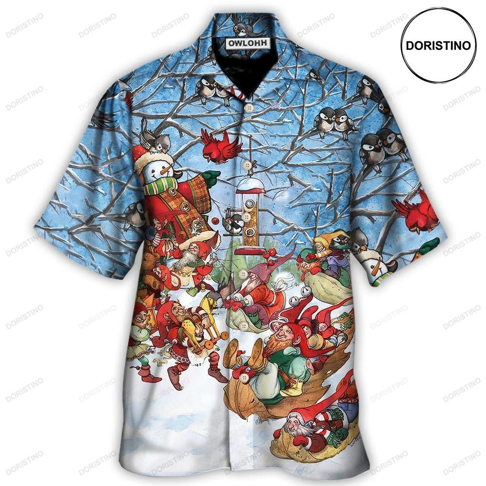 Christmas Gnome Play Winter Christmas Hawaiian Shirt