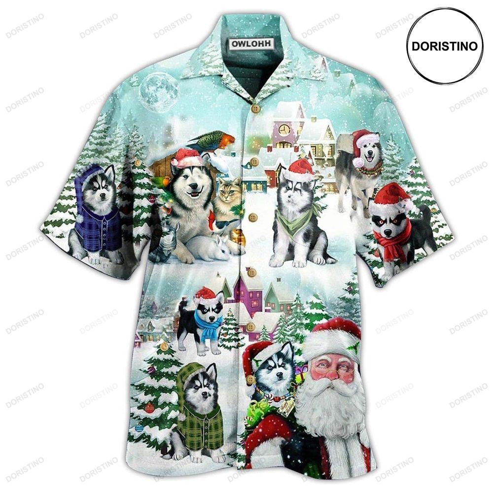 Christmas Husky Merry Christmas Lovely Limited Edition Hawaiian Shirt