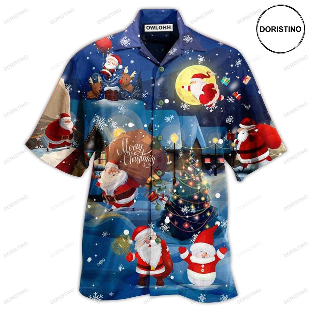 Christmas Love Santa And Gifts Lovely Night Limited Edition Hawaiian Shirt