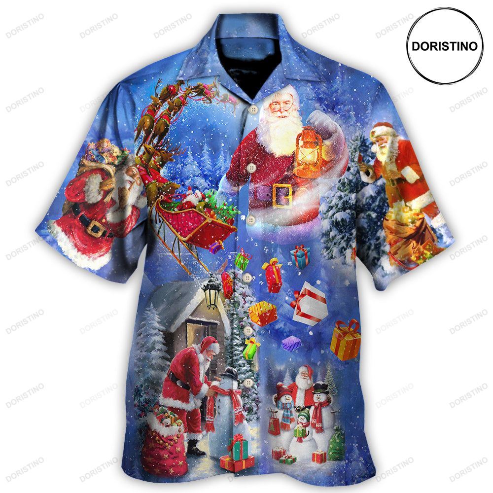 Christmas Merry Xmas Santa Claus Is Coming To Town Limited Edition Hawaiian Shirt