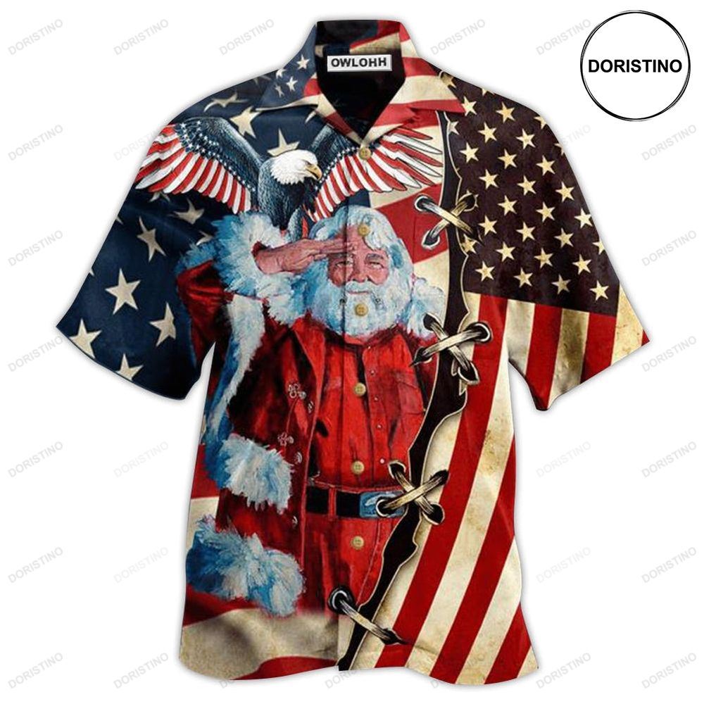 Christmas Patriot Panta Clause Limited Edition Hawaiian Shirt