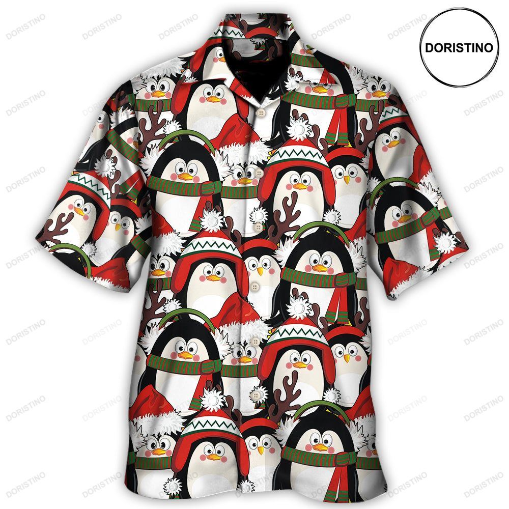 Christmas Penguin Cute Christmas Holiday Awesome Hawaiian Shirt