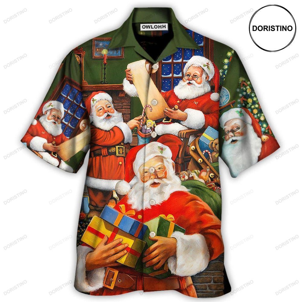 Christmas Santa Claus Gift For Xmas Art Awesome Hawaiian Shirt