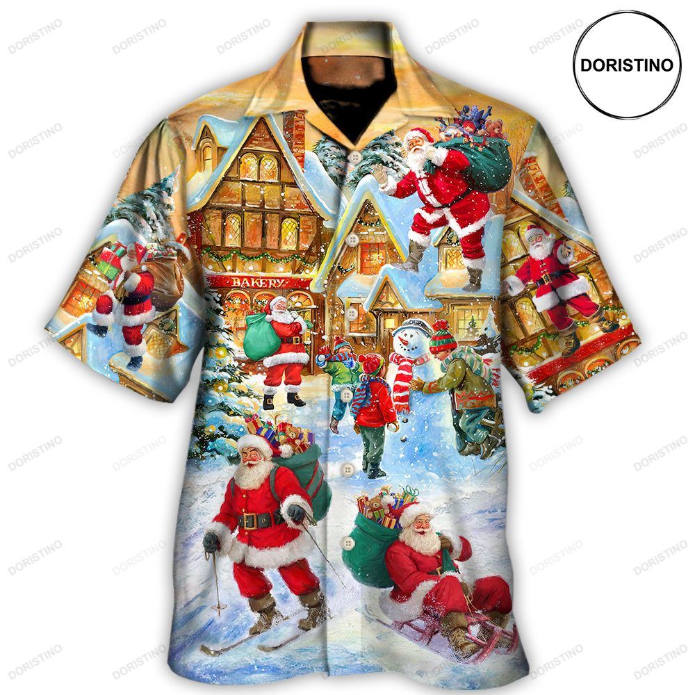 Christmas Santa Claus In The Town Xmas Is Coming Limited Edition Hawaiian Shirt