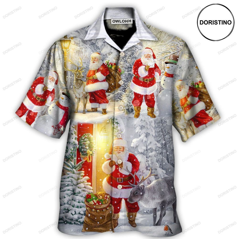 Christmas Santa Claus Lover Animal Light Story Art Limited Edition Hawaiian Shirt