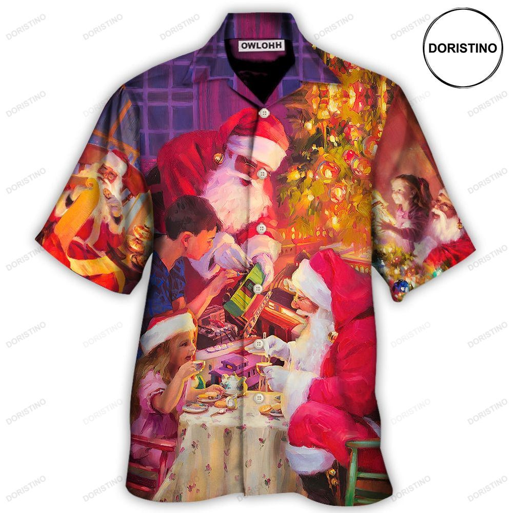 Christmas Santa Claus Story Light Art Limited Edition Hawaiian Shirt