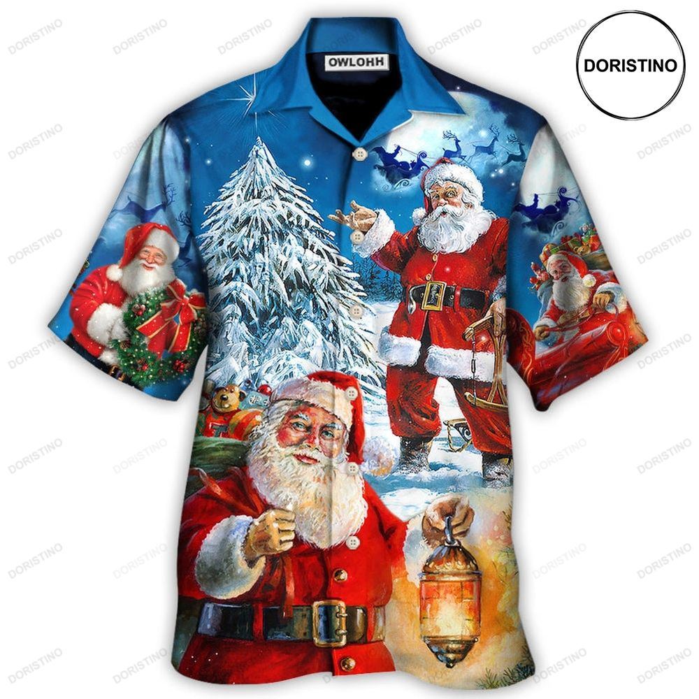 Christmas Santa Claus Story Nights Christmas Is Coming Painting Limited Edition Hawaiian Shirt