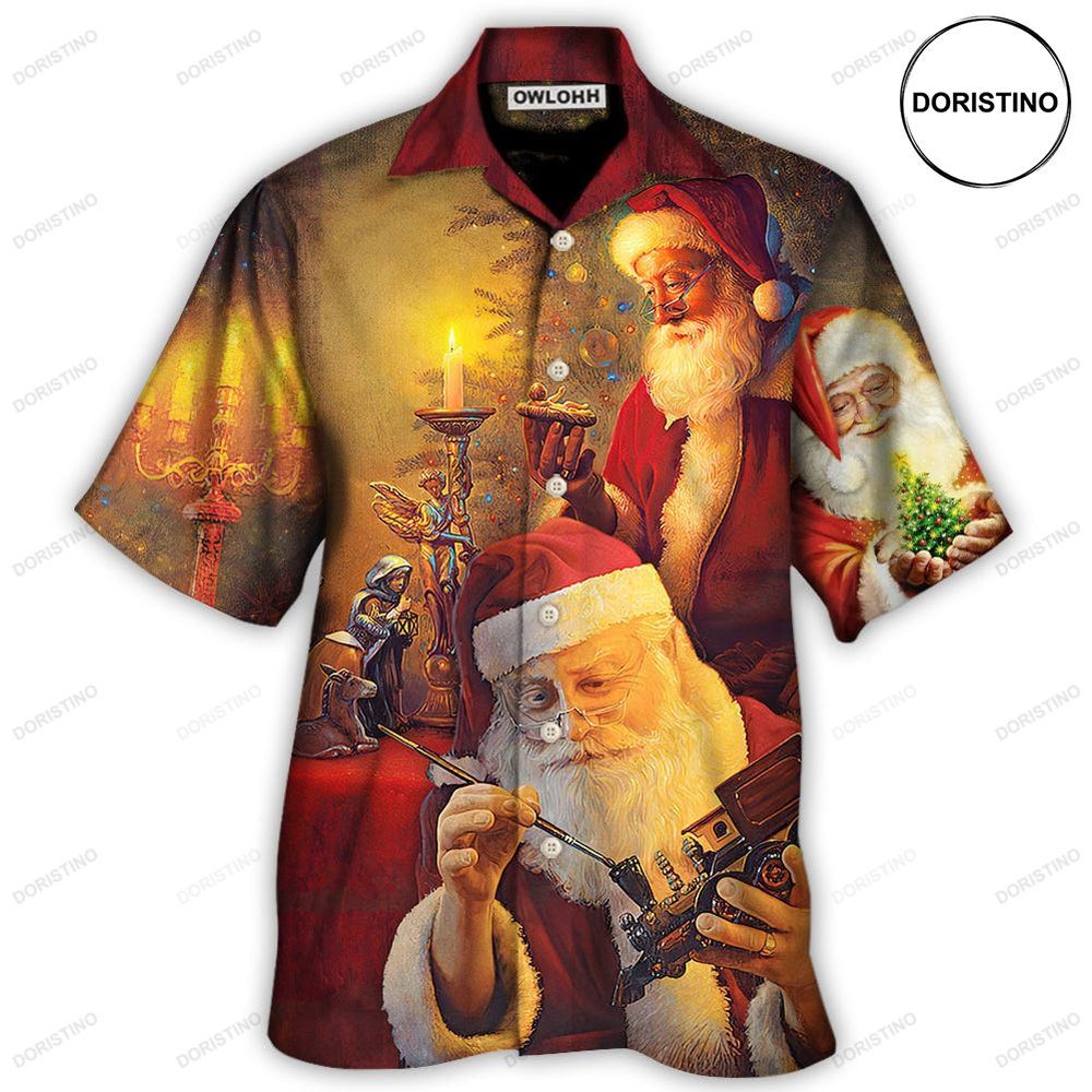 Christmas Santa Claus The Spirit Of Christmas Art Limited Edition Hawaiian Shirt