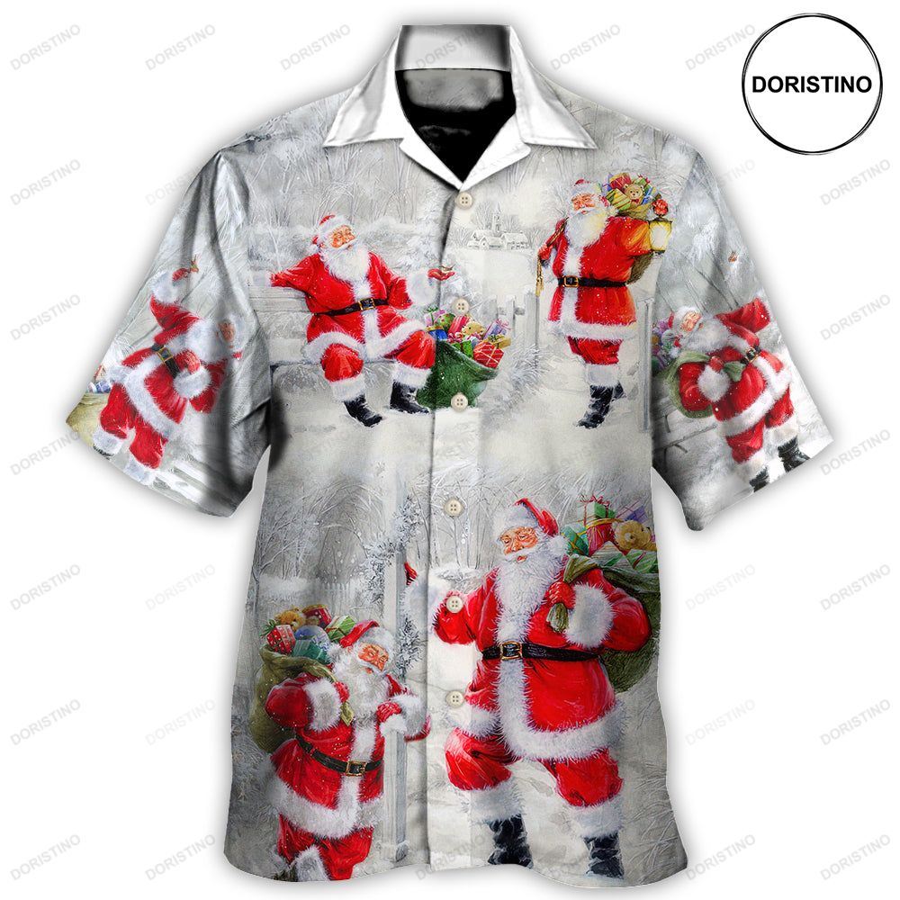 Christmas Santa Is Always With You Art Awesome Hawaiian Shirt