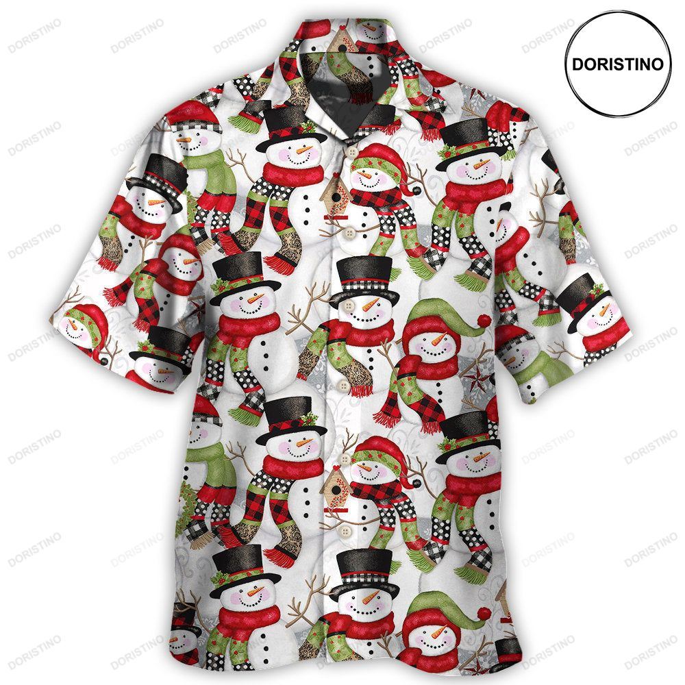 Christmas Snowman Family Happy Christmas Limited Edition Hawaiian Shirt