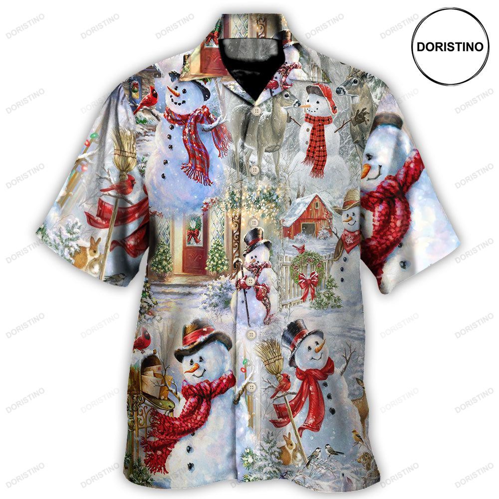 Christmas Snowman Merry Xmas Awesome Hawaiian Shirt