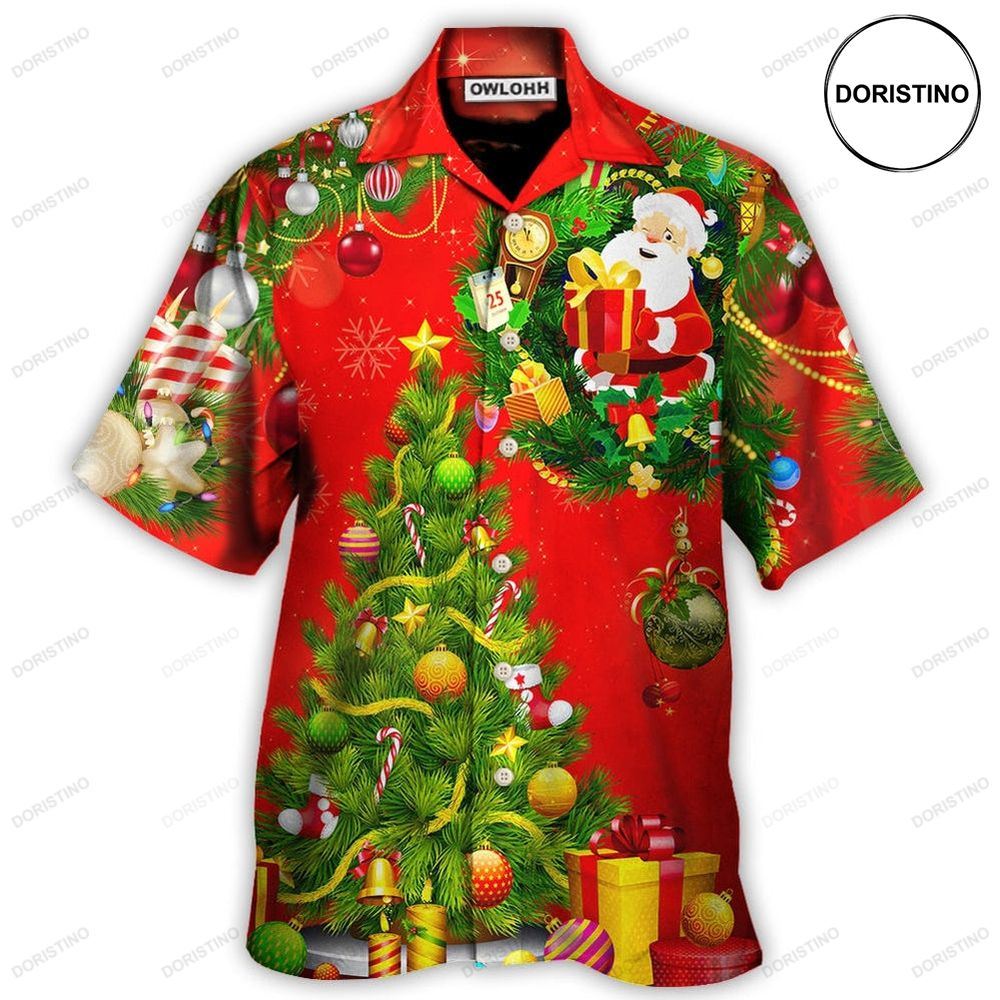 Christmas Tree Red Awesome Hawaiian Shirt