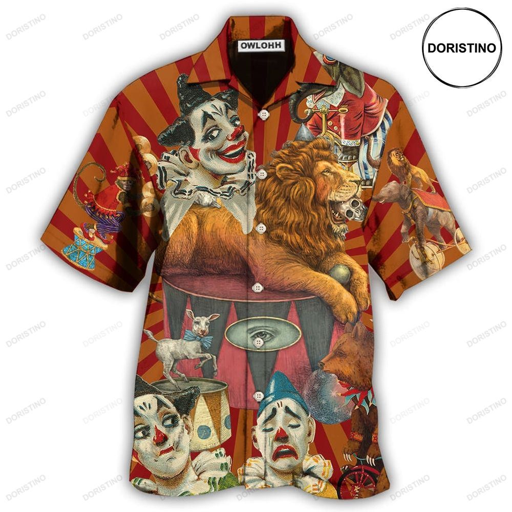 Clown Funny Happy Lion Limited Edition Hawaiian Shirt