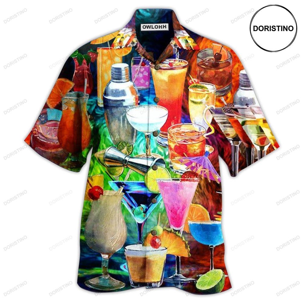 Cocktail Fruit Colorful Hawaiian Shirt